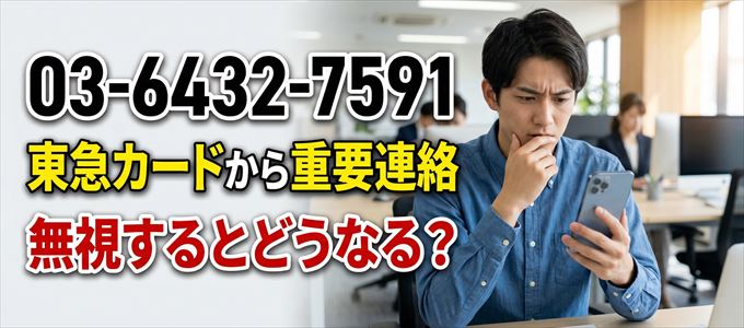 「0364327591」は東急カードから重要連絡